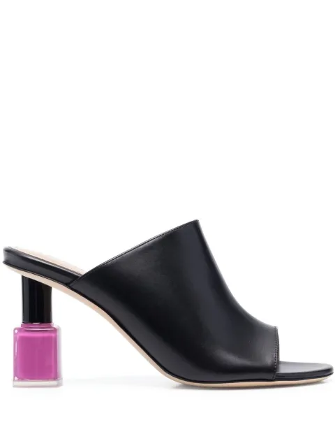 LOEWE 90mm leather sandals Black L815379X69