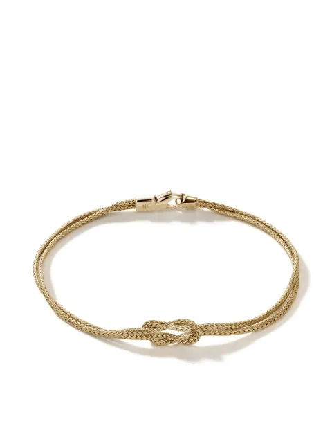 John Hardy 14kt yellow gold Manah 1.8mm double-row bracelet Gold BUGG900776