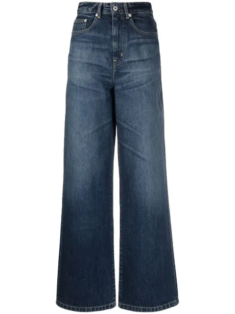 Kenzo high-waisted straight-leg jeans Blue FD52DP2126B2