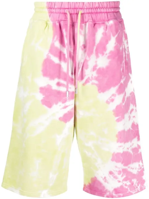 GCDS tie-dye print bermuda shorts Pink SS23M300302