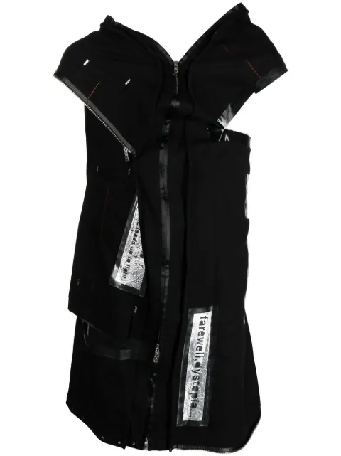 Takahiromiyashita The Soloist asymmetrical distressed sleeveless jacket Black SJ0020SS