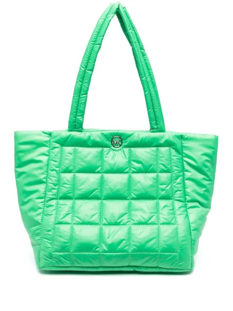Michael Michael Kors Lilah large quilted tote bag Green 30R3S5LT3C