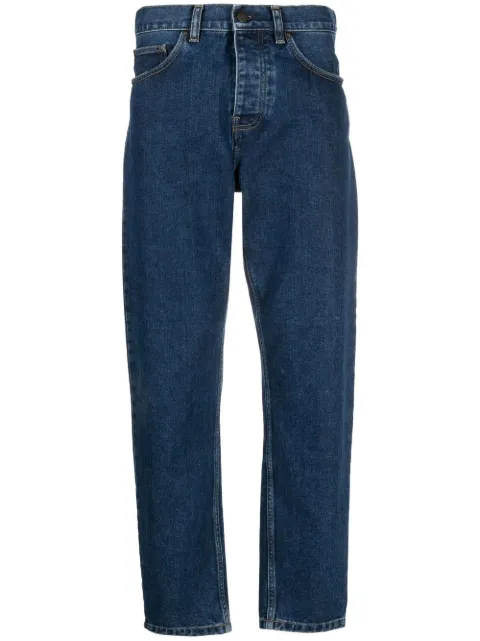 Carhartt WIP Newel logo-patch jeans Blue I0292080106