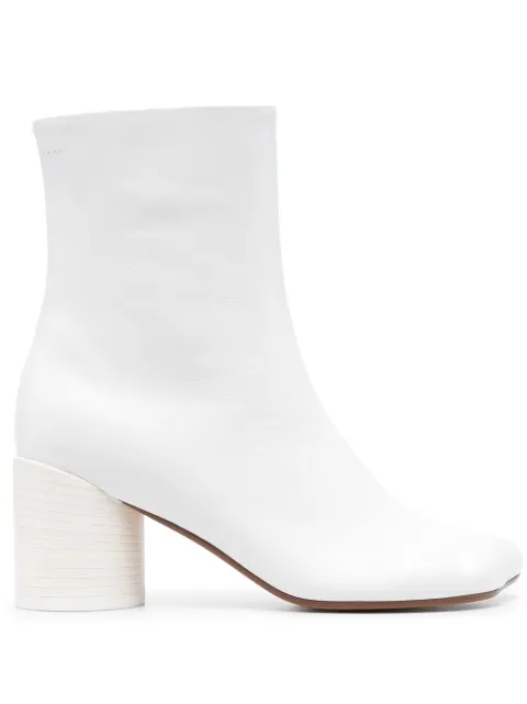 MM6 Maison Margiela Anatomic 70mm leather boots White S66WU0074P3628