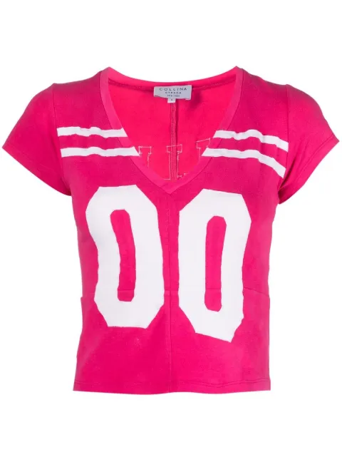 Collina Strada logo-print T-shirt Pink XX3235