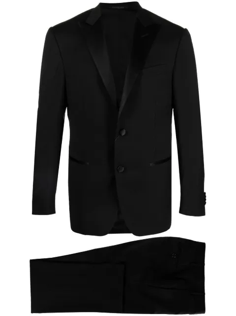 Corneliani single-breasted three-piece suit Black 9189023198150