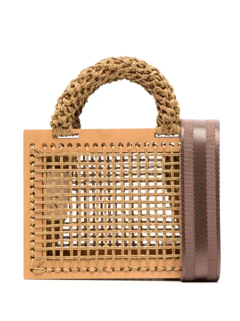 0711 Small St.Barts tote bag Brown 0711SS2358