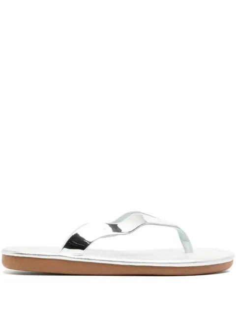 Ancient Greek Sandals Laconia leather sandals Silver LACONIA
