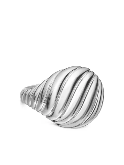 David Yurman sterling silver Sculpted Cable pinky ring (13mm) Silver R12242SS