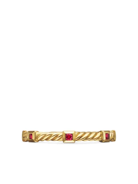 David Yurman 18kt yellow gold Cable Collectibles ruby ring (2mm) Gold R1784688ARU