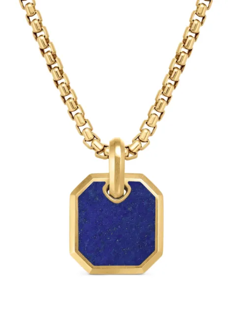 David Yurman 18kt yellow gold Roman lapis lazuli amulet (15mm) Gold D25373M88BLA