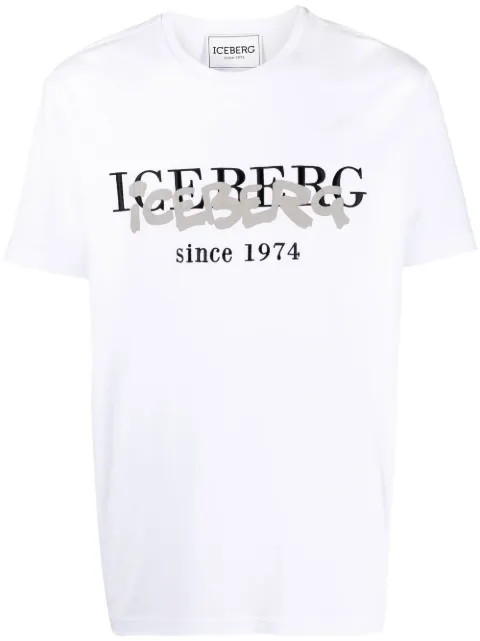 Iceberg logo-print short-sleeved T-shirt White F0276307