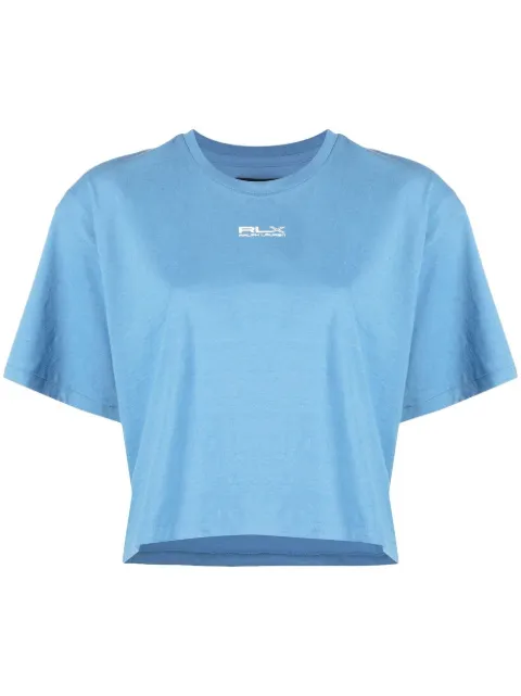 RLX Ralph Lauren logo-print cotton T-Shirt Blue 284909990006