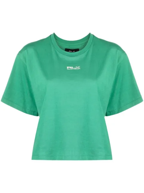 RLX Ralph Lauren logo-print cotton T-Shirt Green 284909990007