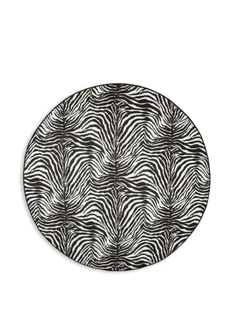 Dolce & Gabbana 6-seater linen tablecloth Black TCG005TCADO
