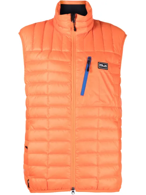RLX Ralph Lauren Dalston padded recycled down gilet Orange 784878218