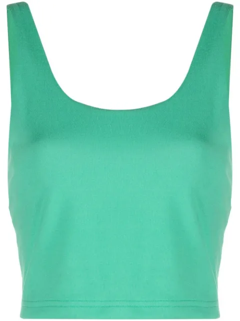 RLX Ralph Lauren scoop-neck cropped tank top Green 284890415002