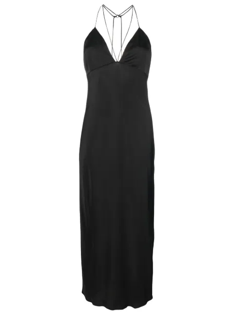 Calvin Klein strap-detail slip dress Black K20K205027