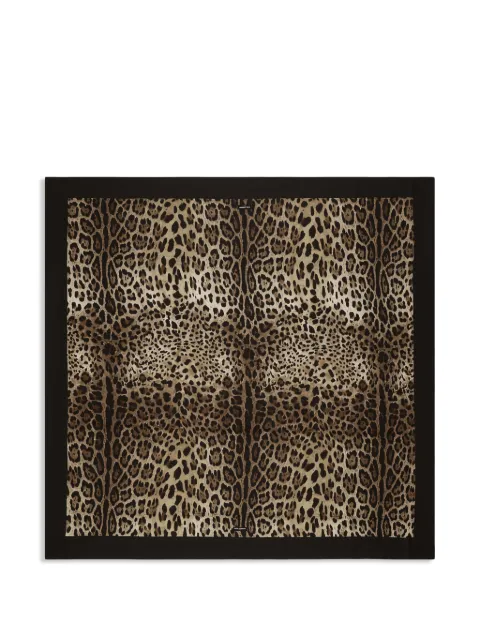Dolce & Gabbana leopard-print throw Brown TCG001TCADO