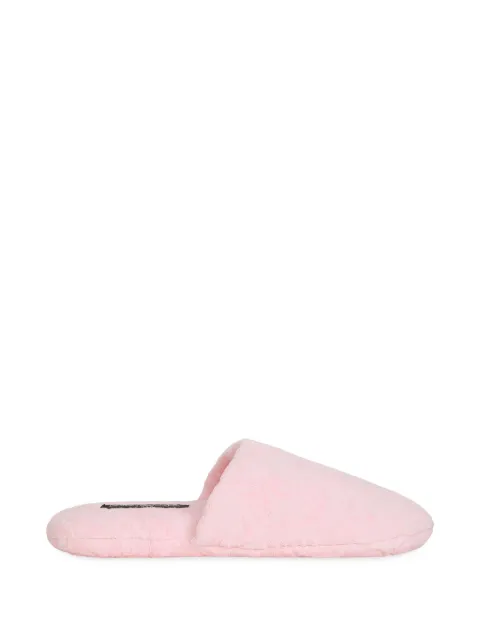 Dolce & Gabbana logo-embroidered slippers Pink TCF014TCAGM
