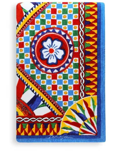 Dolce & Gabbana terry cotton beach towel Red TCF013TCAHD