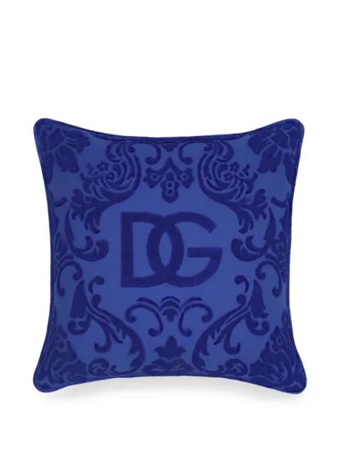 Dolce & Gabbana logo-embroidered cushion Blue TCE001TCAGM