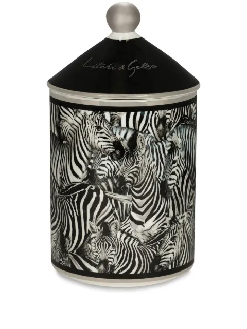 Dolce & Gabbana zebra-print scented candle Black TCC113TCAHZUZ011