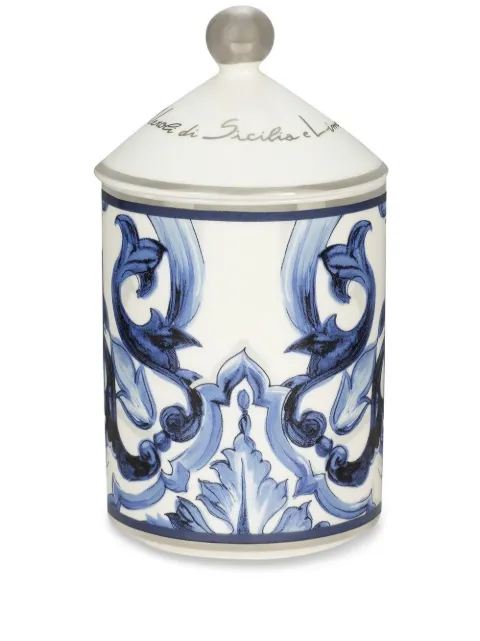 Dolce & Gabbana abstract-print scented candle Blue TCC113TCAHZ