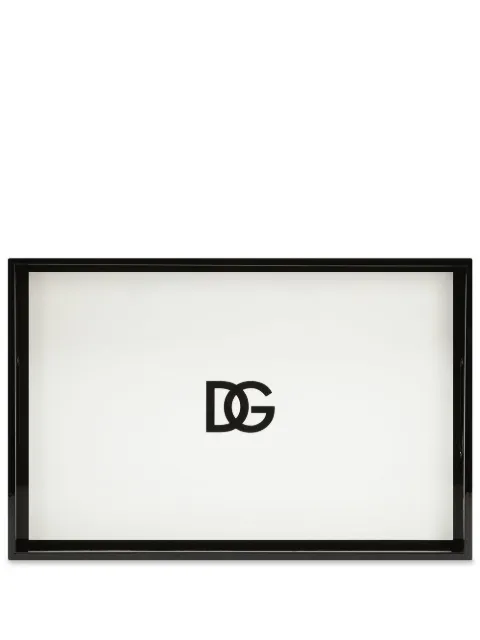 Dolce & Gabbana DG logo wood tray Black TC0107TCAIL