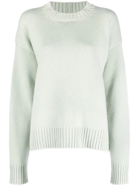 Jil Sander fine knit cotton-cashmere jumper Green J02GP0036J13203