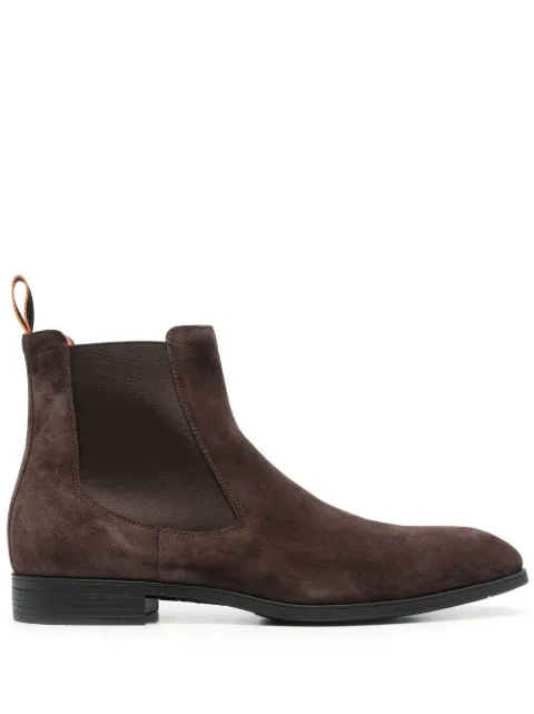 Santoni Detoxify elasticated-panel boots Brown MGSI13414SMAISYWT50