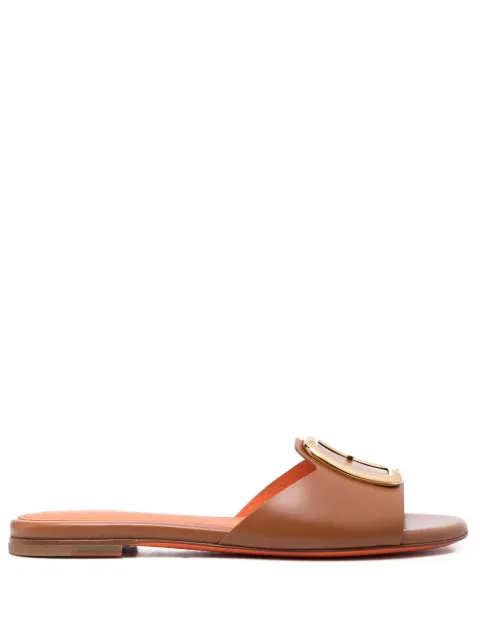 Santoni buckle-detail sandals Brown WHPF70343HA1BBGNC55