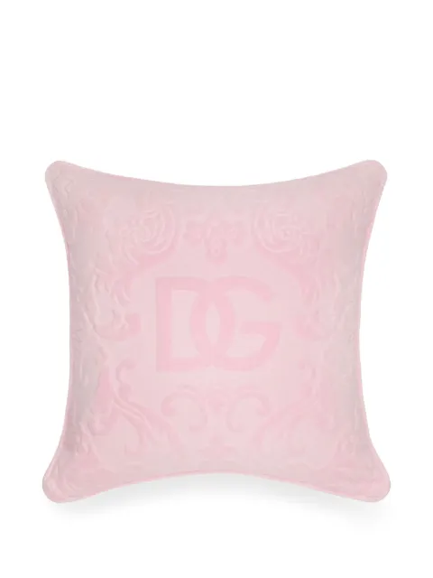 Dolce & Gabbana logo-embroidered cushion Pink TCE001TCAGM