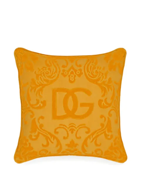Dolce & Gabbana DG-logo cushion Yellow TCE001TCAGM