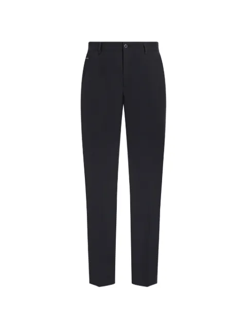 Dolce & Gabbana logo-tag tailored trousers Blue GVB6ETFUFMJ