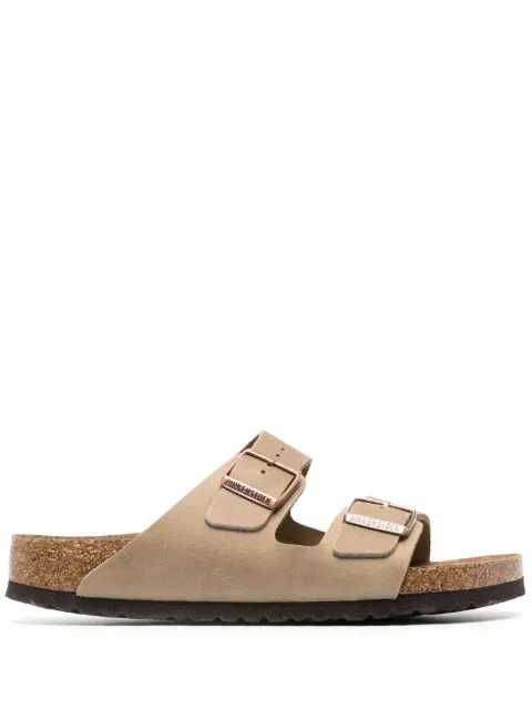Birkenstock Arizona leather slides Brown 552813