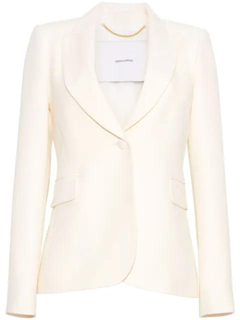 Adam Lippes single-breasted tuxedo blazer Neutrals AL809SW