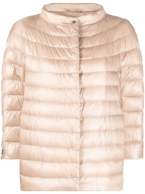 Herno mock-neck quilted puffer jacket Pink PI001650D12017