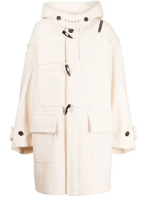 Takahiromiyashita The Soloist wool duffle coat White SJ0011AW22