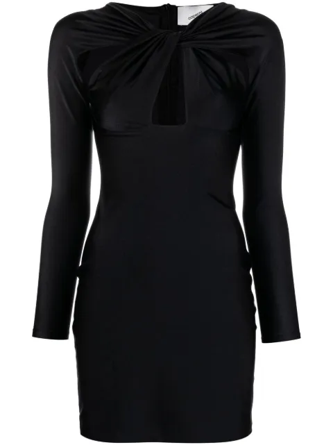 Coperni cut-out twisted mini dress Black COPJS18545