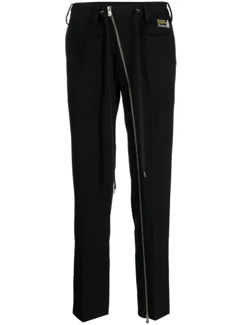 Takahiromiyashita The Soloist zip-detail tailored trousers Black SP0001AW22