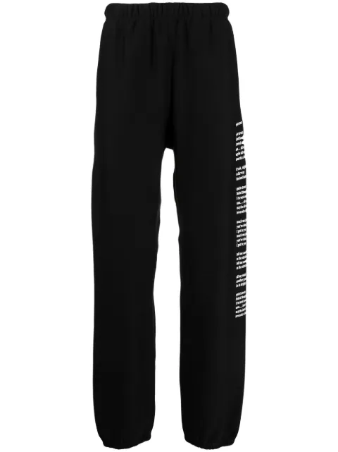Takahiromiyashita The Soloist graphic-print track pants Black SC0032AW22
