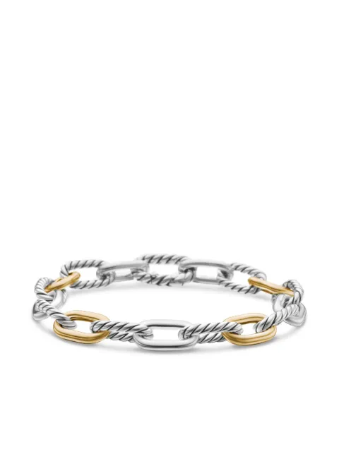 David Yurman 18kt yellow gold and sterling silver DY Madison chain bracelet (8.5mm) Silver B17876S8