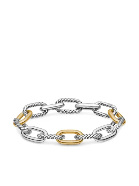 David Yurman 18kt yellow gold and sterling silver DY Madison chain bracelet (11mm) Gold B17877S8