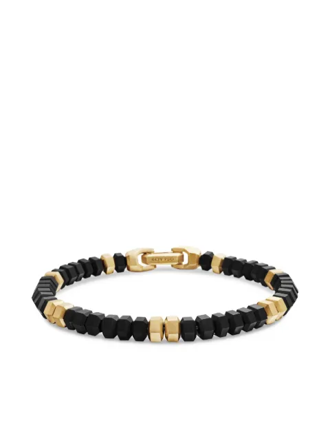 David Yurman 18kt yellow gold Hex Bead bracelet (6mm) Gold B25434M88BBO