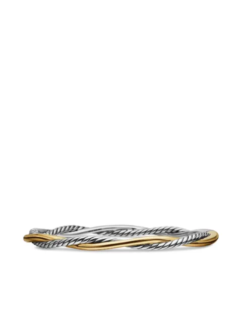 David Yurman 14kt yellow gold and sterling silver Petite Infinity bracelet (4.4mm) Gold B16370S4