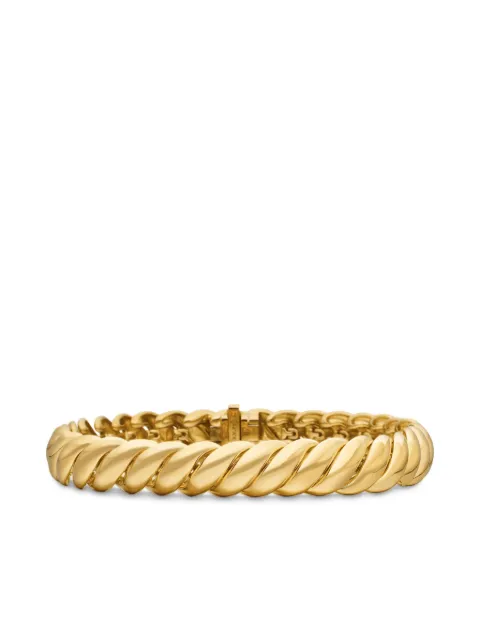 David Yurman 18kt yellow gold Sculpted Cable bracelet (8.5mm) Gold B1794988