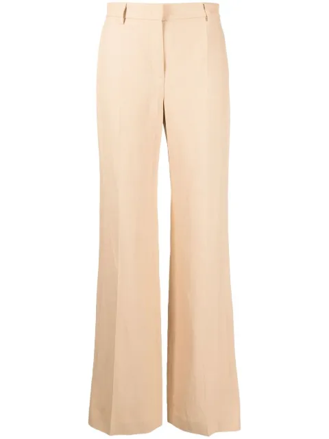 Alberta Ferretti high-waisted straight-leg trousers Neutrals A03251619