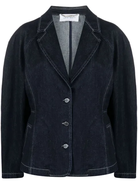 Alberta Ferretti single-breasted denim blazer Blue J05091678