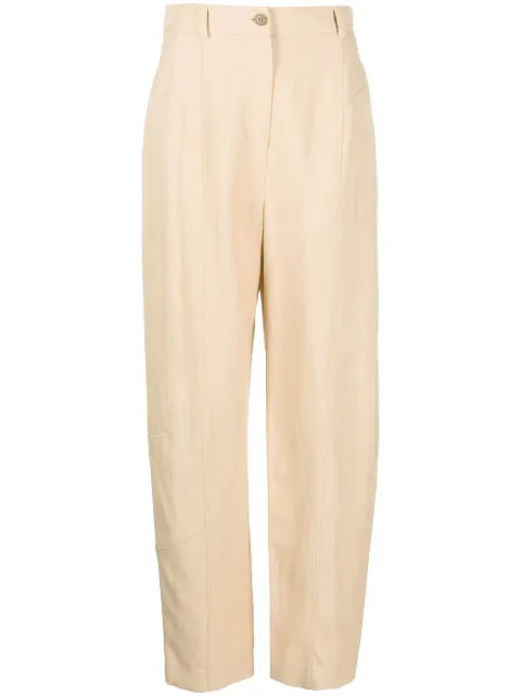 Alberta Ferretti high-waisted tailored trousers Neutrals A03021619